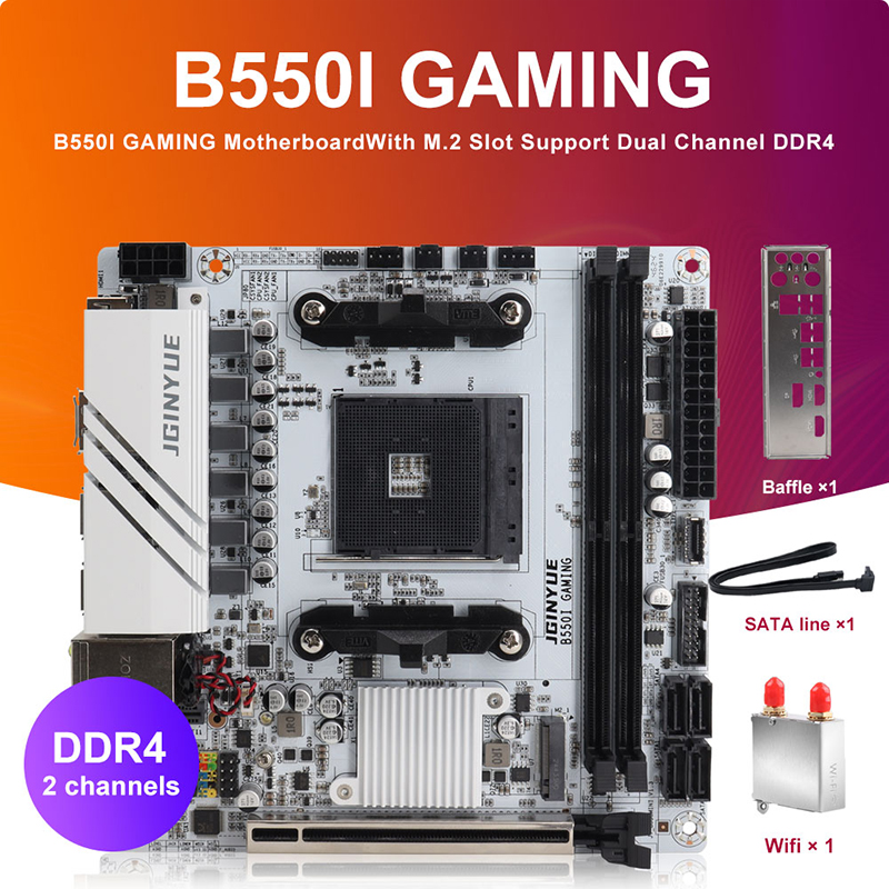 Home Cooking Videos - JINGYUE B550I GAMING เมนบอร์ด AM4 PCIe