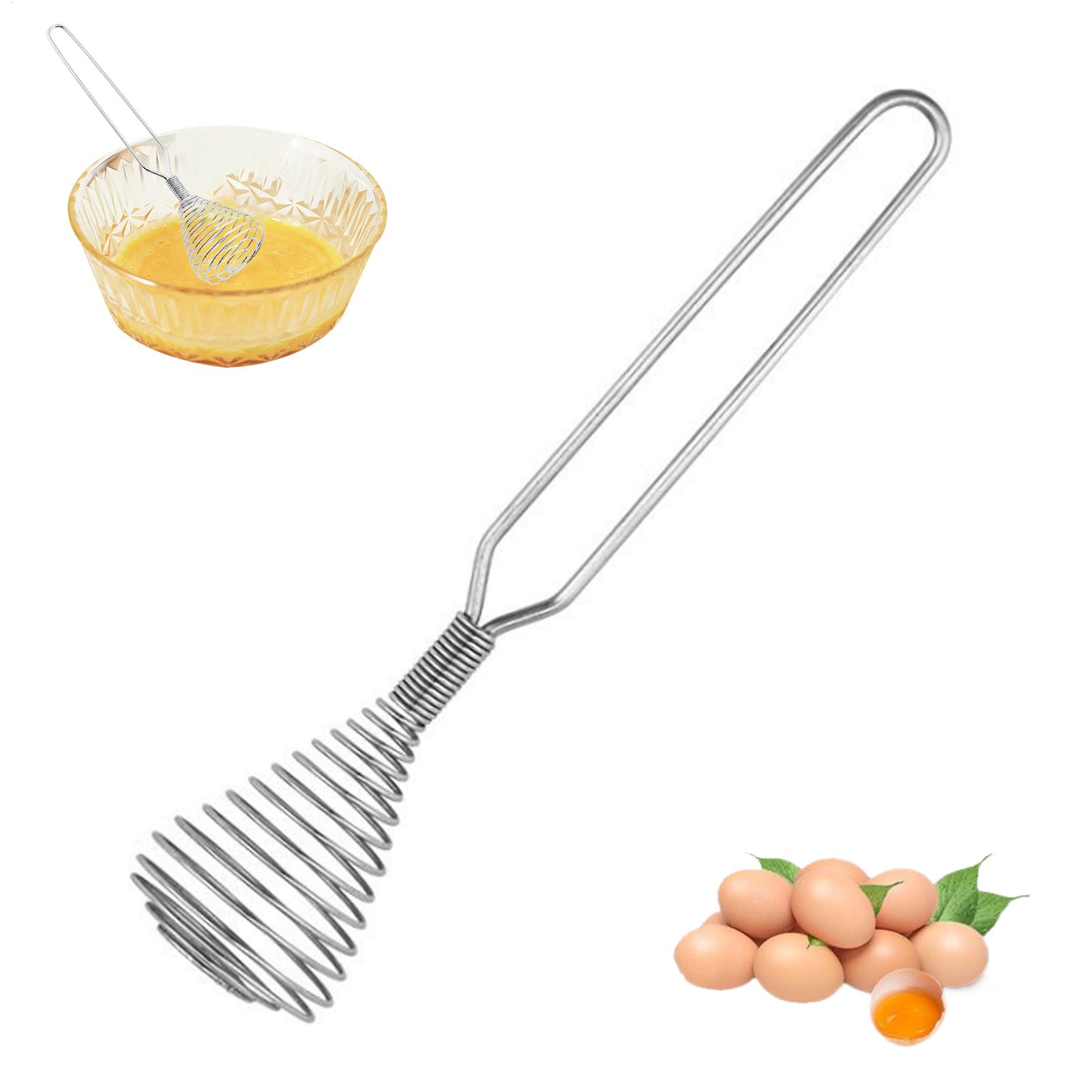 Home Cooking Meals - ที่ตีไข่สแตนเลสแบบสปริง ที่ตีไข่แบบลวด อุปกรณ์ครัวสำหรับทำอาหาร อบ ตีผสม ตีฟองนม