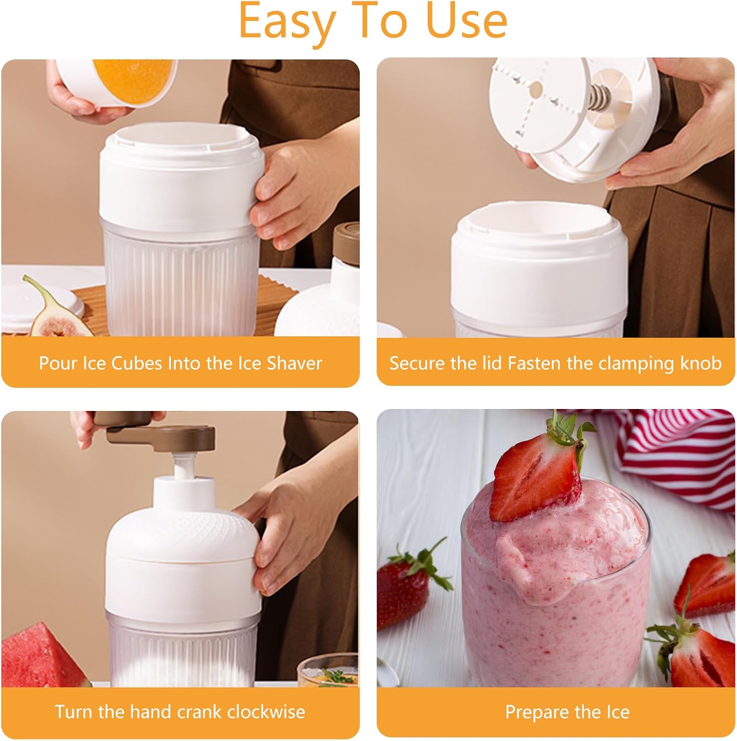 เครื่องบดน้ำแข็งแบบมือหมุนแบบพ - Home Cooking Appliances บทวิจารณ์และราคา