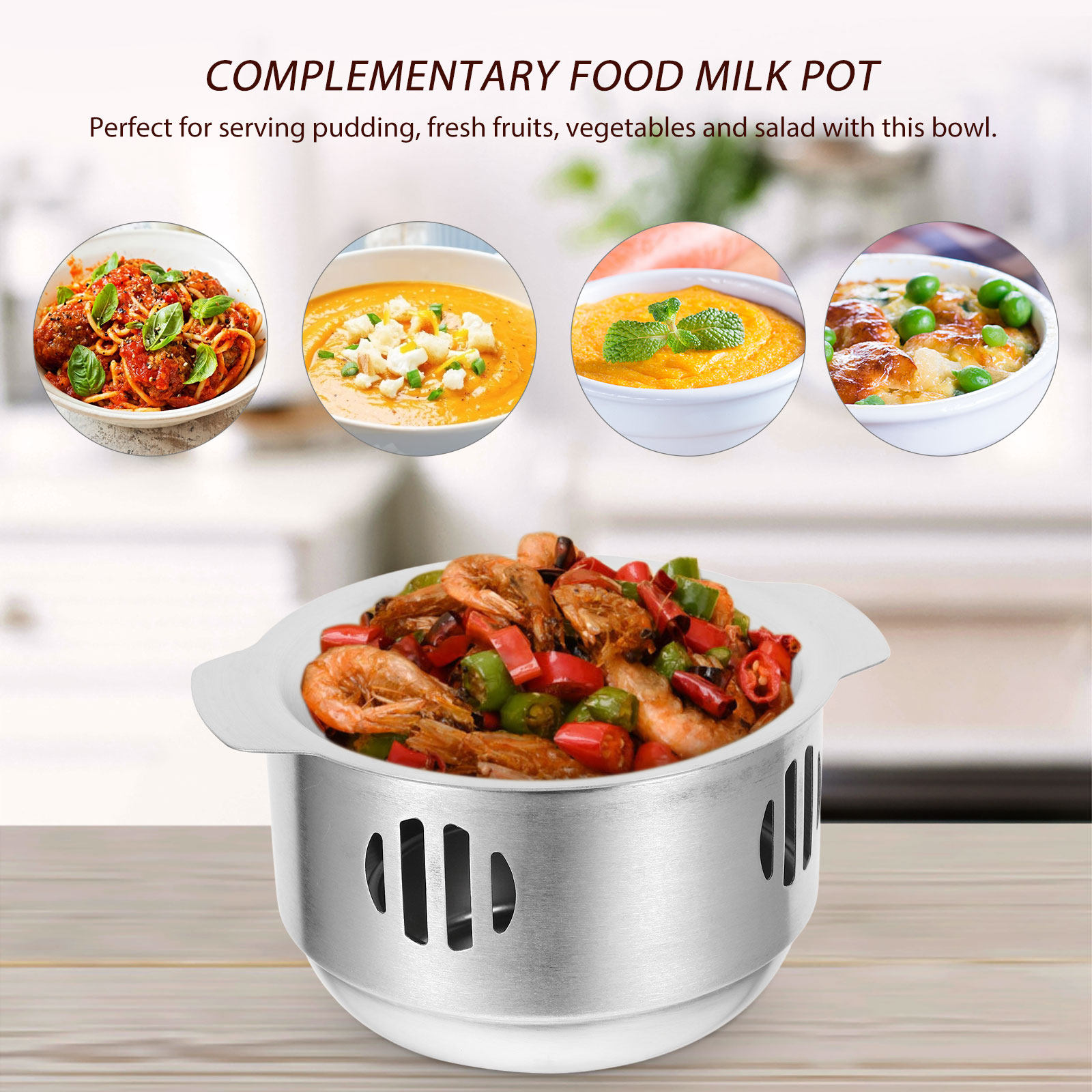 1 ชุดหม้ออุ่นอาหารพร้อมเตา หม้ - Home Cooking Fast Foods บทวิจารณ์และราคา