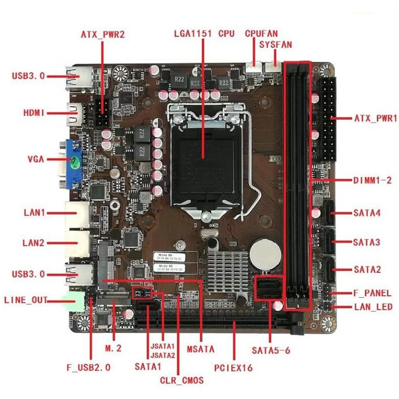 B365 มินิ-ITX เมนบอร์ด LGA 115 - Home Cooking Videos บทวิจารณ์และราคา