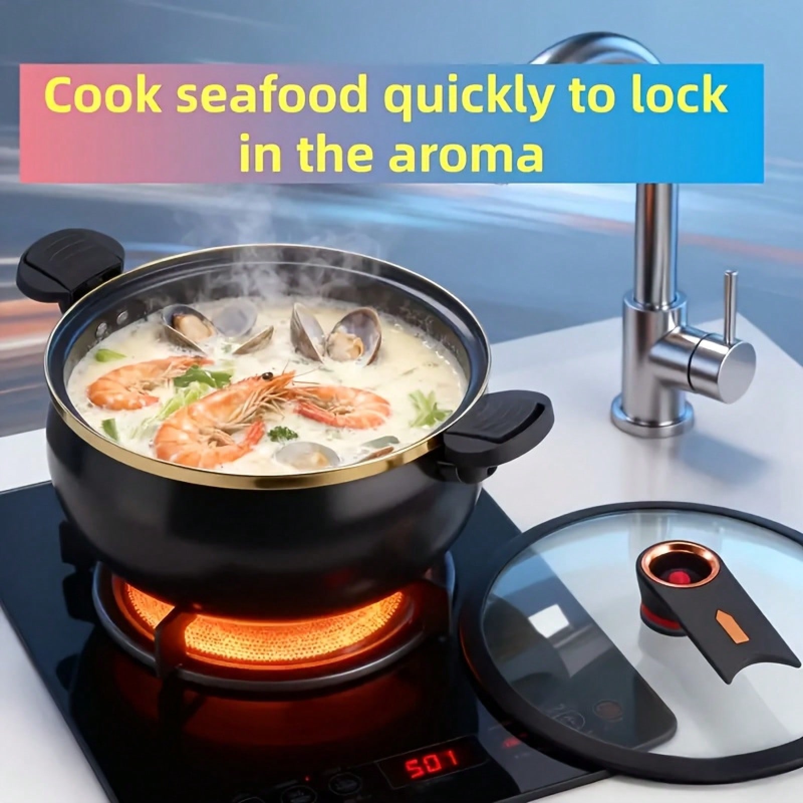 หม้อตุ๋นขนาดใหญ่ 8.45QT 1 ชิ้น - Home Cooking Fast Foods บทวิจารณ์และราคา