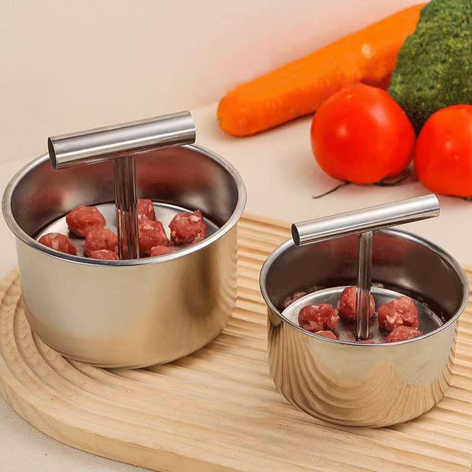 เครื่องทำลูกชิ้นสเตนเลสแบบกดมื - Home Cooking Appliances บทวิจารณ์และราคา
