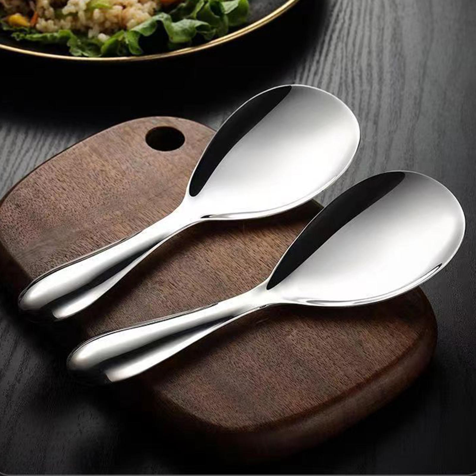ทัพพีตักข้าวสแตนเลส 20.5x7 ซม. - Home Cooking Meals บทวิจารณ์และราคา