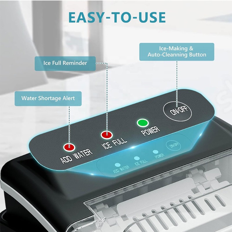 เครื่องทำน้ำแข็งแบบตั้งโต๊ะพกพ - Home Cooking Appliances บทวิจารณ์และราคา
